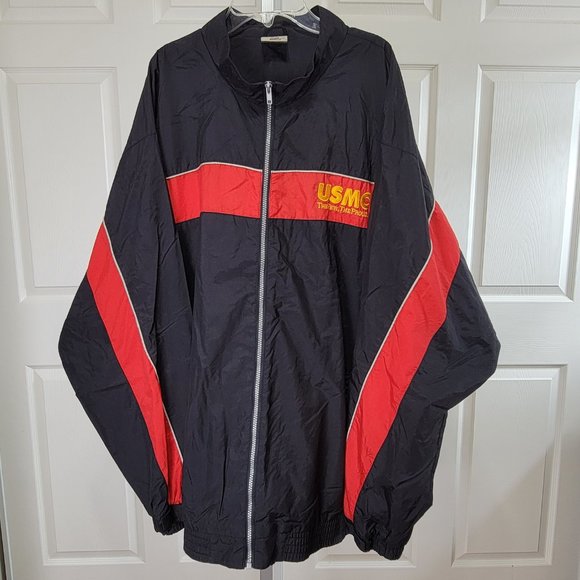 USMC Other - Vintage 90s USMC US Marine Corps Embroidered Windbreaker Jacket | 2XL